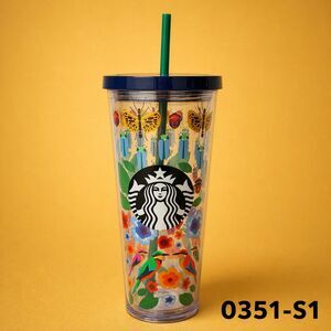 Starbucks Spring Birds, Beetles & Flowers Tumbler 24 oz - 0351-S1